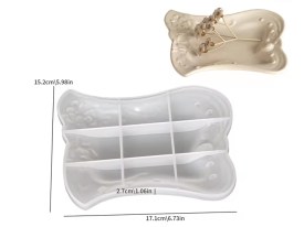 Molde silicona plato rectangular BARROCO 